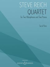 Quartet 2 Vibraphones and 2 Piano Set of Parts cover